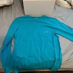 VINEYARD VINES Mens Small classic teal long sleeve